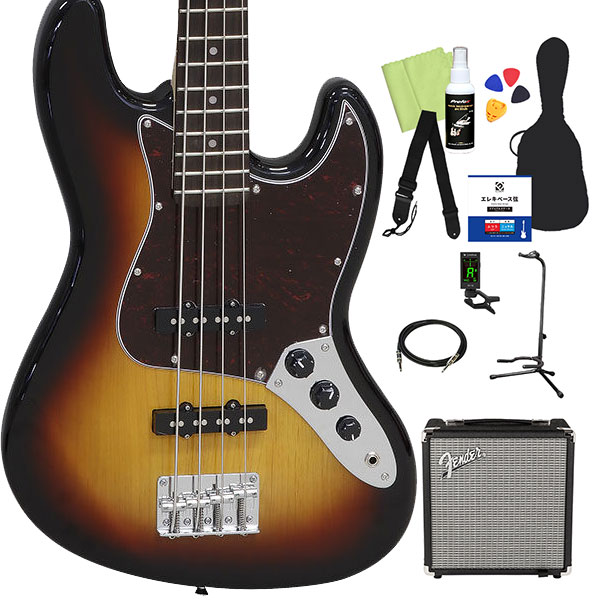 SX エスエックス BD1 ベース 初心者12点セット Fenderアンプ付 ジャズ