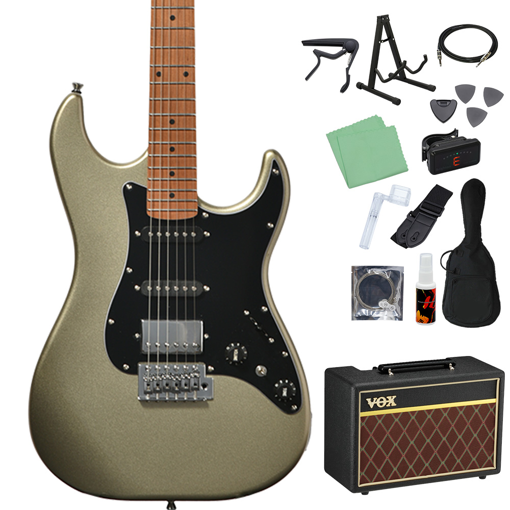 Bacchus（バッカス） GS-2DX RSM/M エレキギター 初心者14点セットVOX