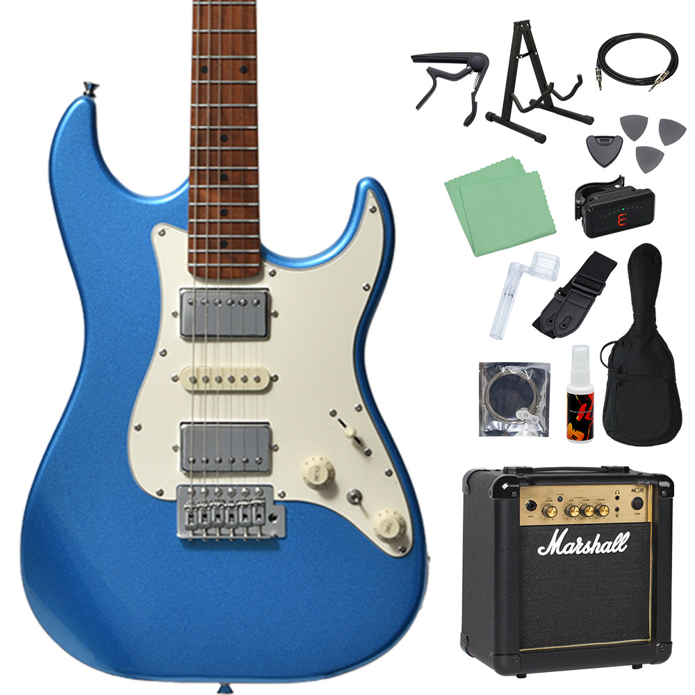 Bacchus バッカス GS-4DX RSM/M エレキギター初心者14点セット