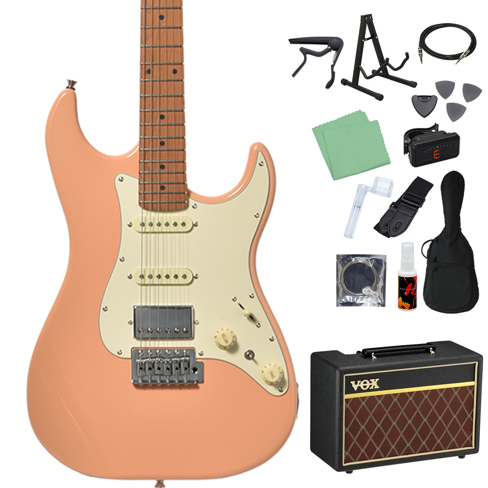 Bacchus（バッカス） GS-2DX RSM/M エレキギター 初心者14点セットVOX