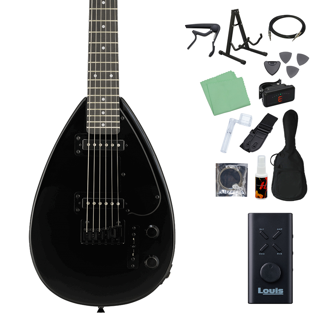 VOX ボックス MK3 MINI エレキギター初心者14点セット ヘッドホンアンプ付き ミニギター トラベルギター ショートスケール ティアドロップ型の画像