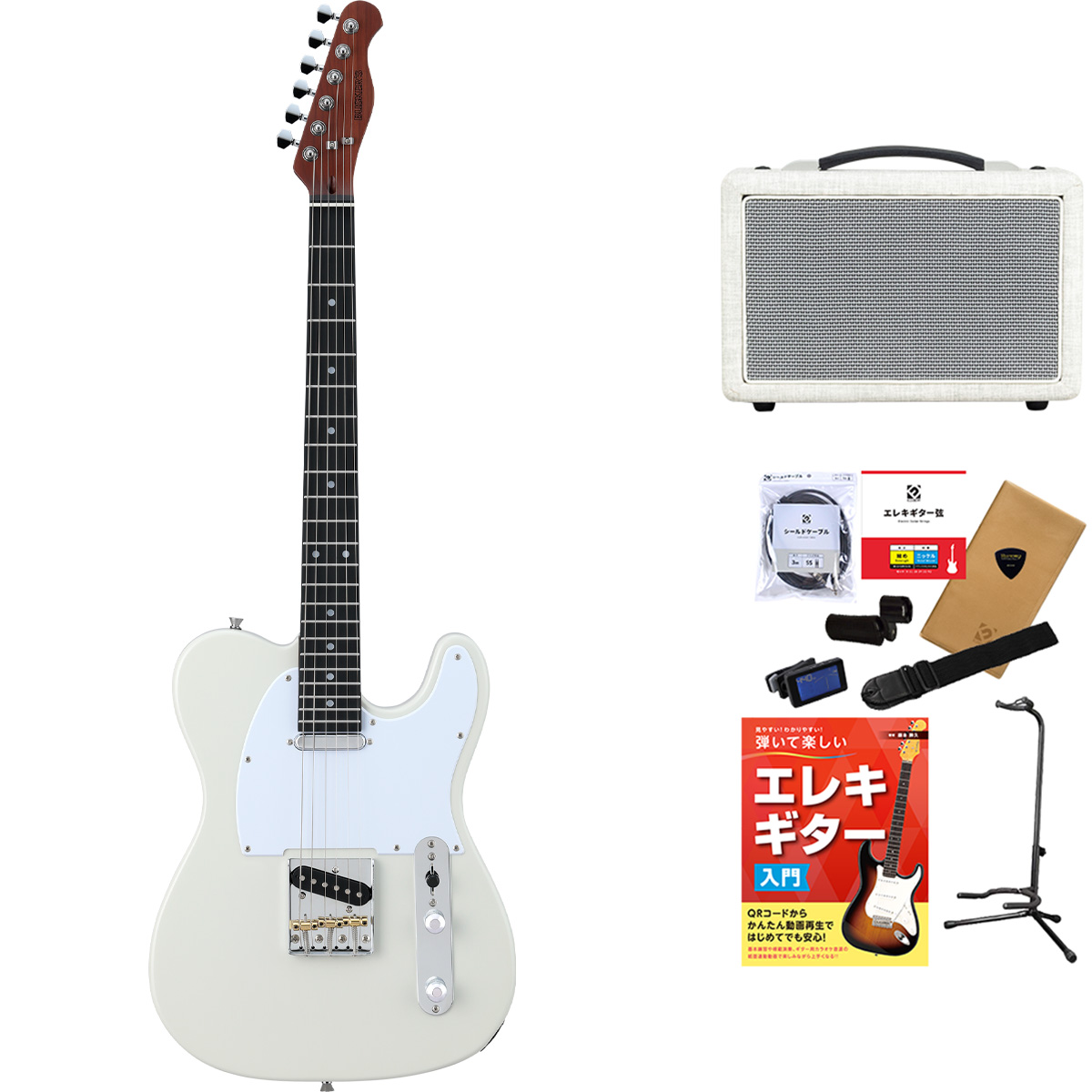 テレキャスタータイプ エレキギター ホワイト SquierAffinity Series Telecaster -Olympic White / Laurel