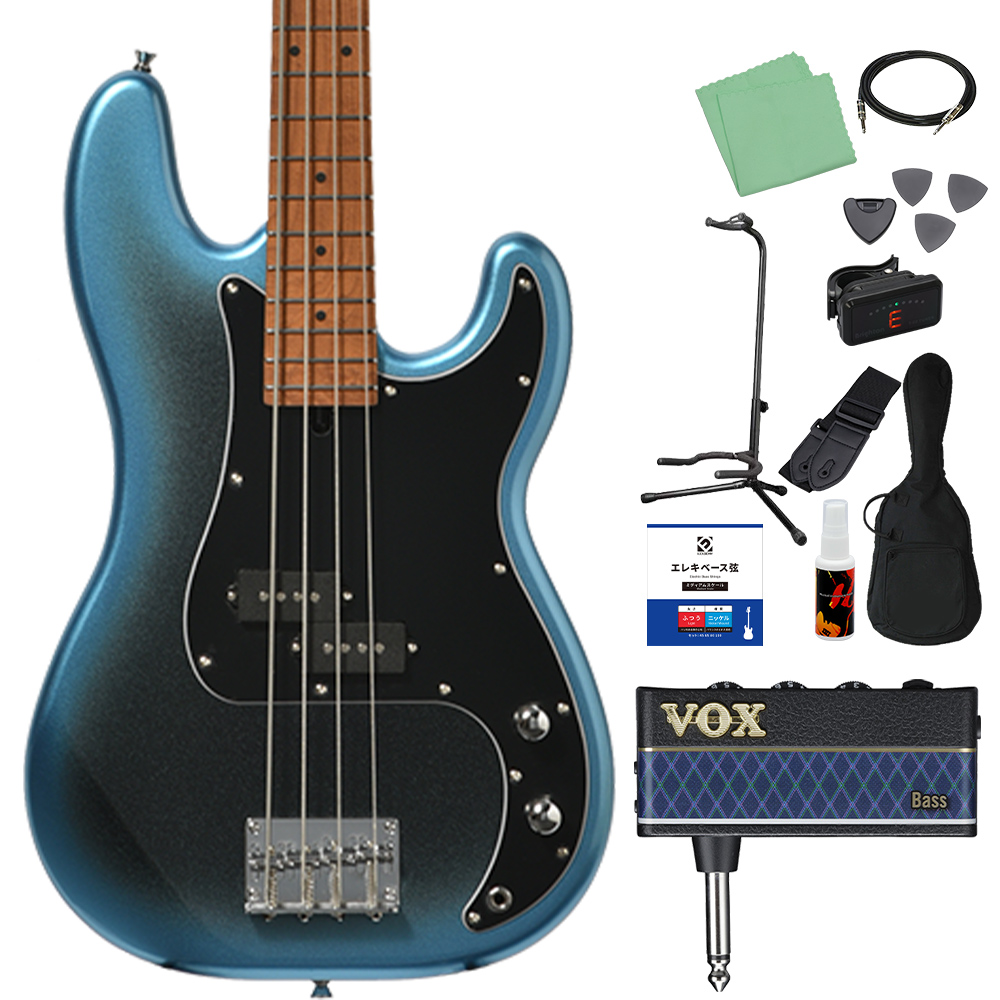 Bacchus バッカス BPB-1DX RSM/M ベース初心者12点セット ヘッドホンアンプ付 エレキベース ユニバースシリーズの画像