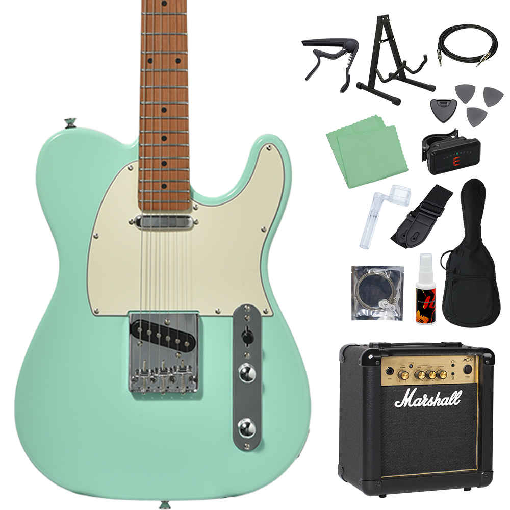 Bacchus（バッカス） BTE-1DX RSM/M エレキギター初心者14点セット