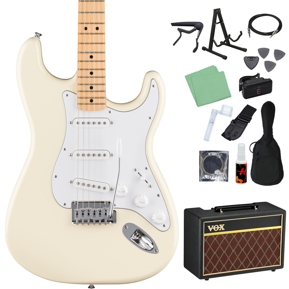 Fender（フェンダー） Standard Stratocaster エレキギター 初心者14点