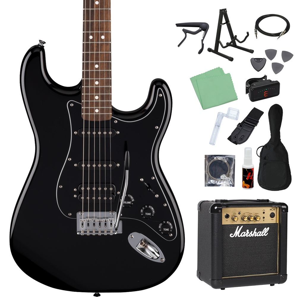 フェンダー ストラトキャスター 黒（エレキギター初心者セット