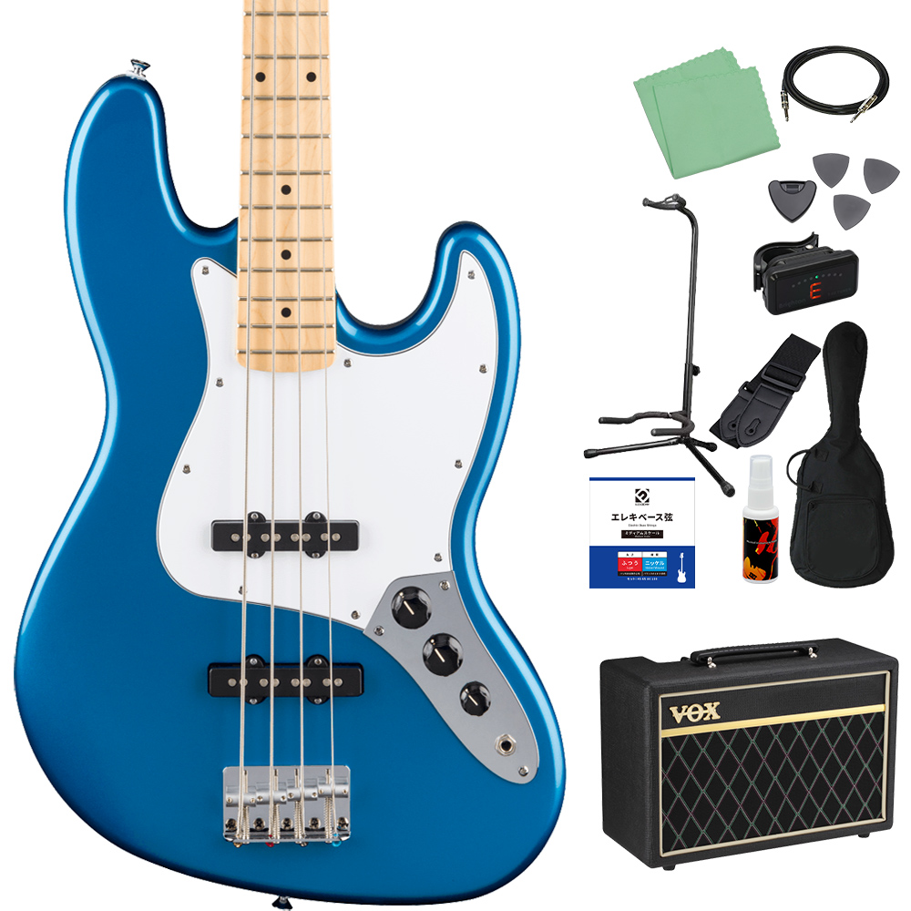 Fender（フェンダー） Standard Jazz Bass ベース初心者12点セット VOX
