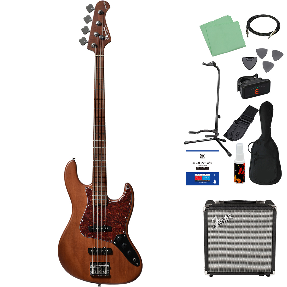 Bacchus バッカス WL4-STD/RSM ベース 初心者12点セット Fenderアンプ付 グローバルシリーズ ジャズべタイプ_16
