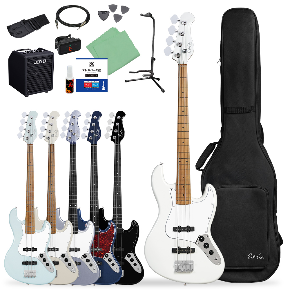Eris. エリス Cielito ベース 初心者12点セット〔JOYOアンプ付〕 〔レビューでストラップラバープレゼント〕の画像