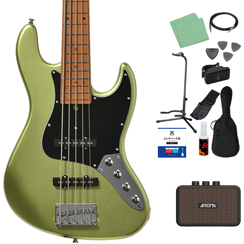 Bacchus Universe Series エレキベース 初心者向けセット Bacchus WJB-1DX RSM/M ベース初心者12点セット 【ヘッドホン