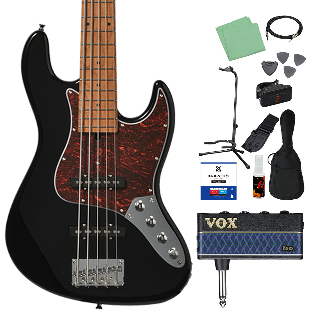 Bacchus バッカス WJB5-1DX-AC RSM/M 5弦 ベース初心者12点