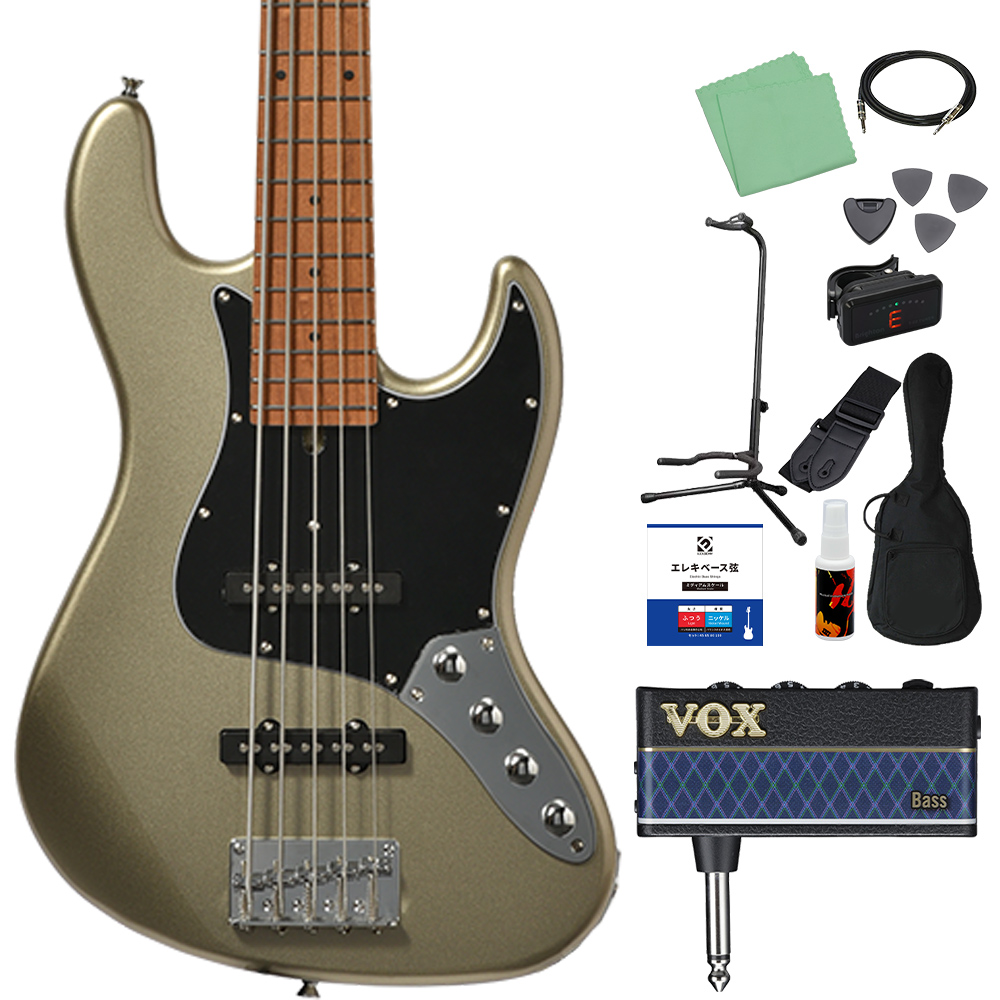 Bacchus バッカス WJB5-1DX-AC RSM/M 5弦 ベース初心者12点