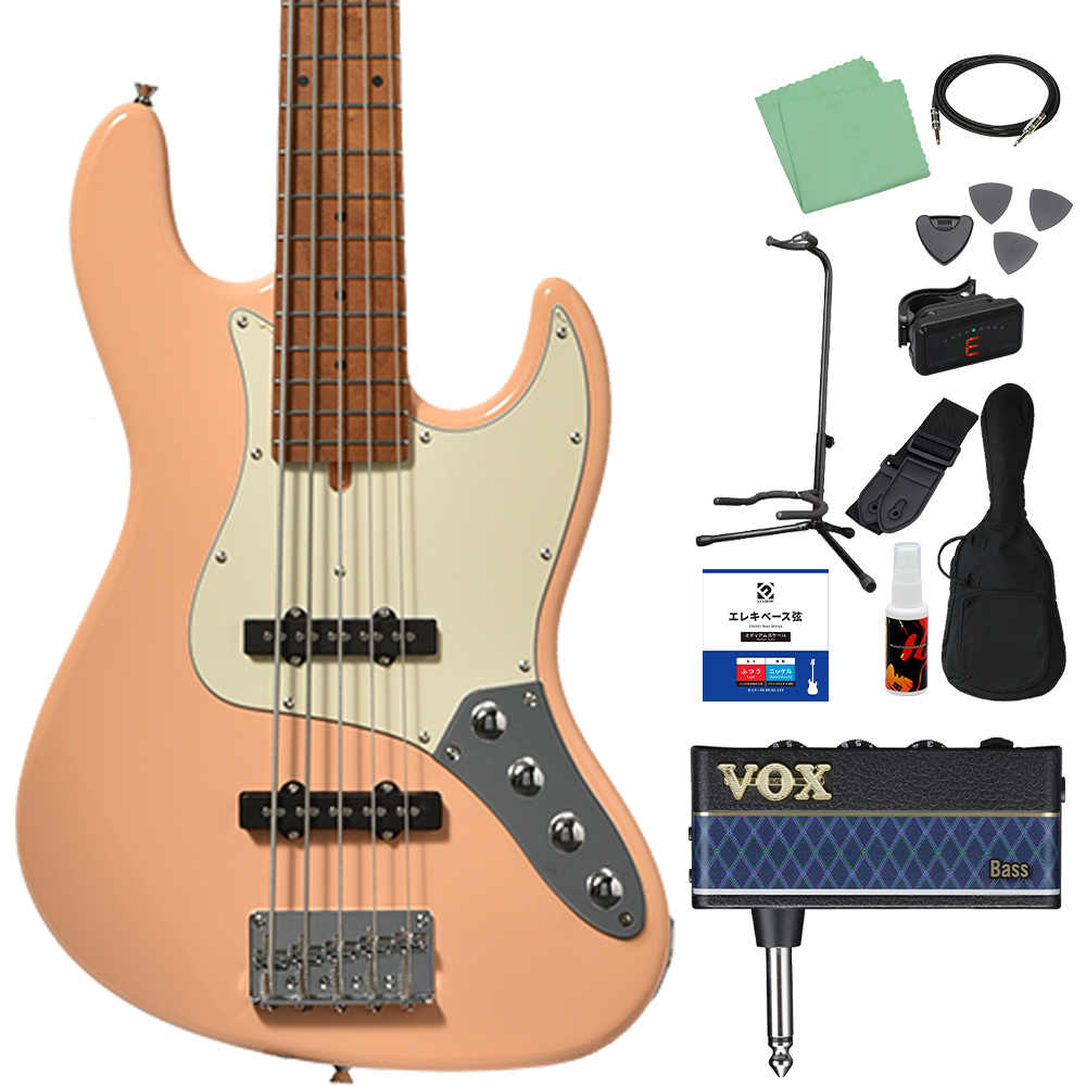 めい　バッカス　ベース Bacchus バッカス WJB5-1DX-AC RSM/M 5弦 ベース初心者12点
