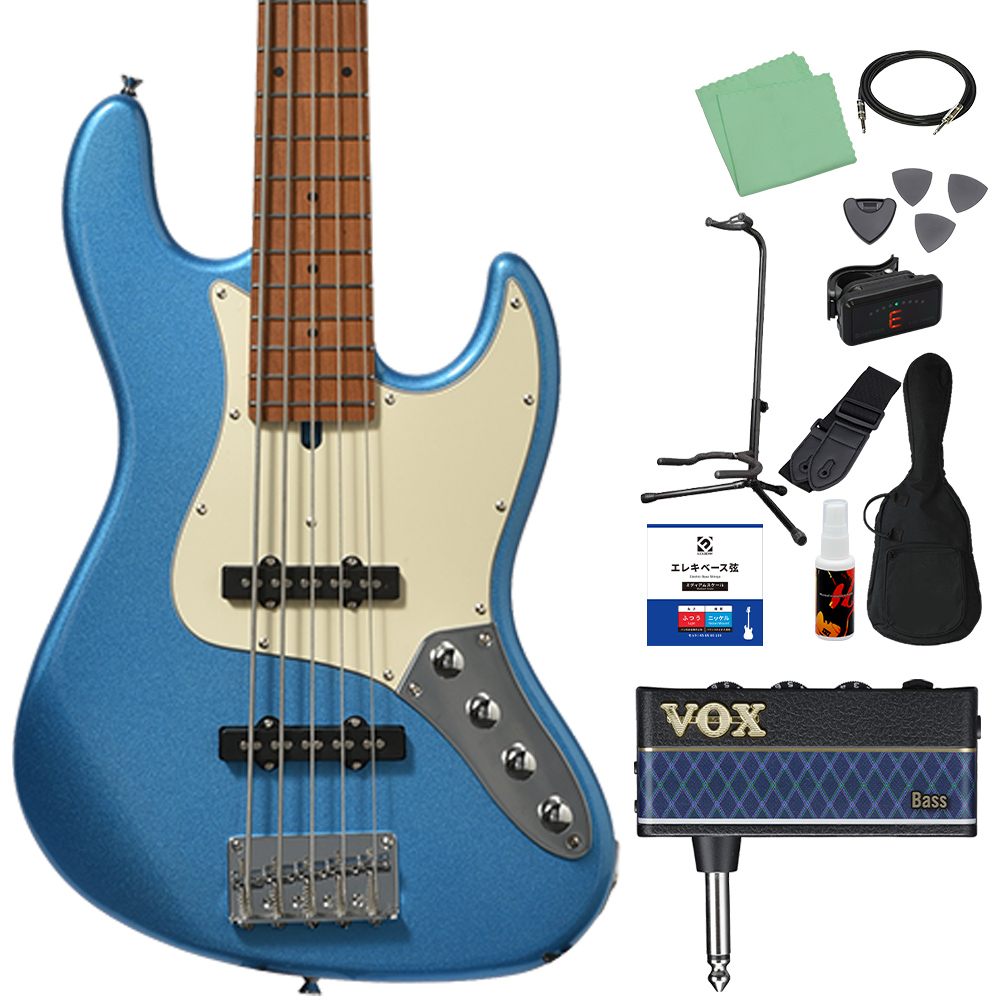 Bacchus バッカス WJB5-1DX-AC RSM/M 5弦 ベース初心者12点