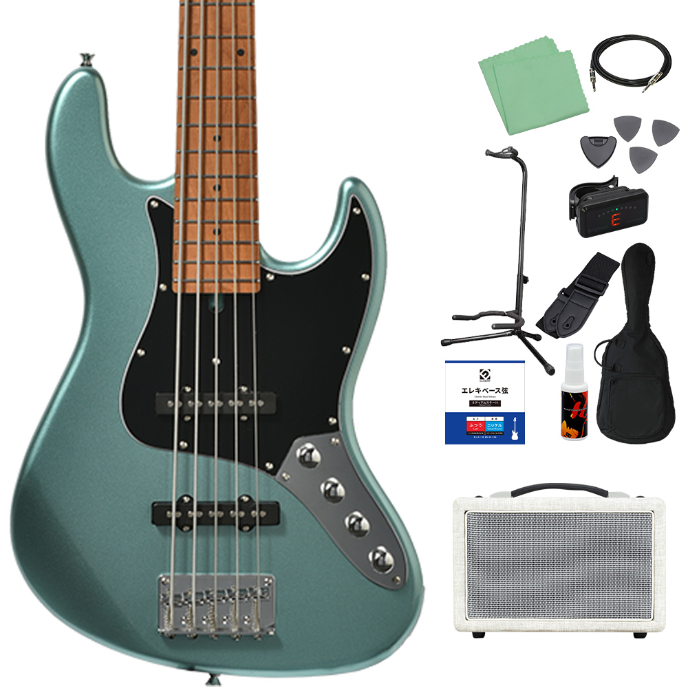 Bacchus（バッカス） WJB5-1DX-AC RSM/M 5弦 ベース初心者12点セット