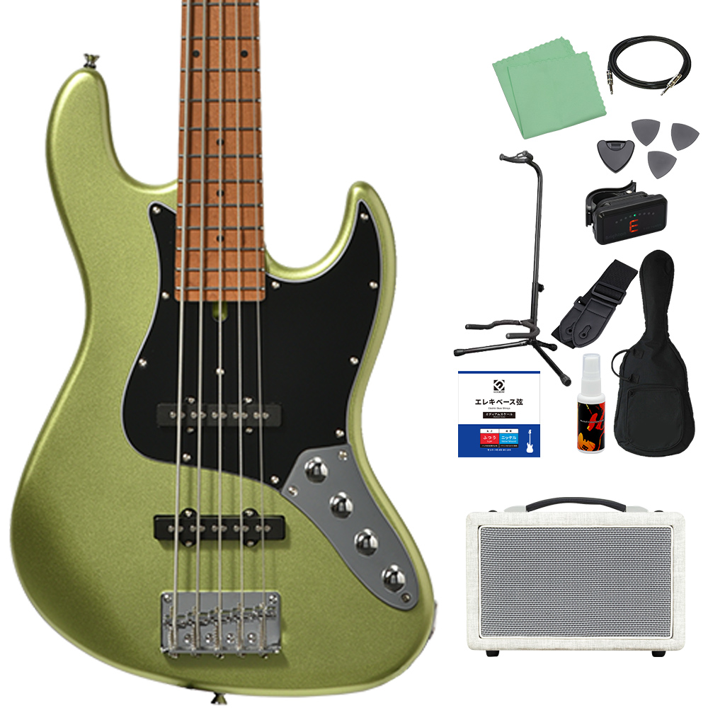 Bacchus（バッカス） WJB5-1DX-AC RSM/M 5弦 ベース初心者12点セット