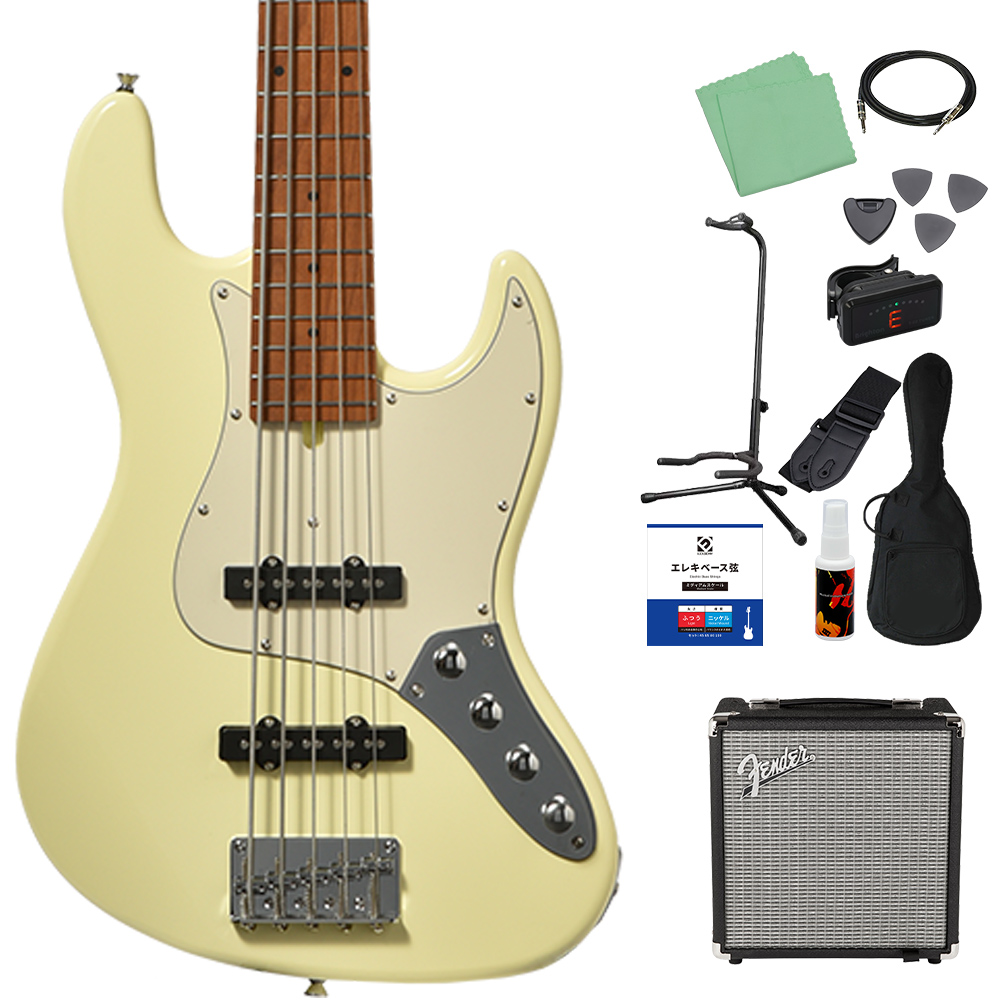 ゆ*き様 Bacchus ホワイト 5弦ベース Bacchus WJB5-1DX-AC RSM/M 5弦 ベース初心者12点セット