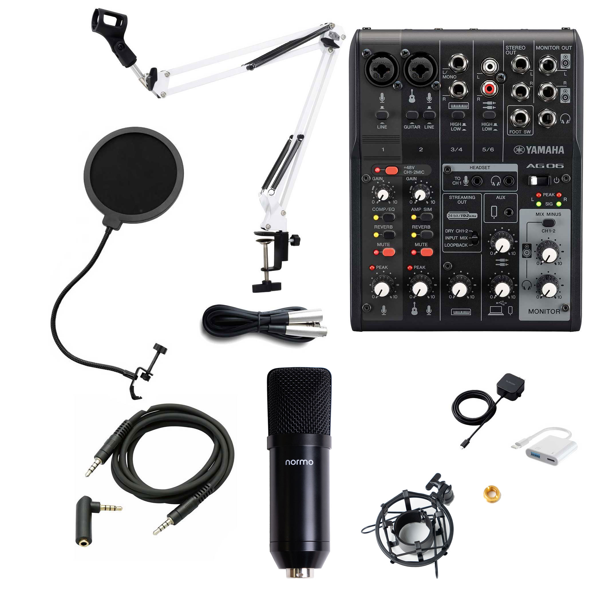 YAMAHA（ヤマハ） AG06MK2 iPhone配信セット アームスタンド ポップ