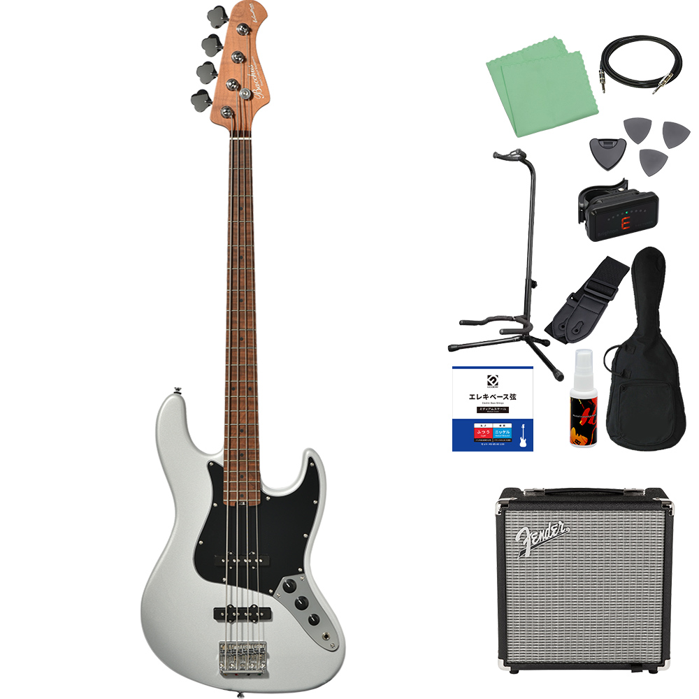 Bacchus バッカス WL4-STD/RSM ベース 初心者12点セット Fenderアンプ付 グローバルシリーズ ジャズべタイプ_24