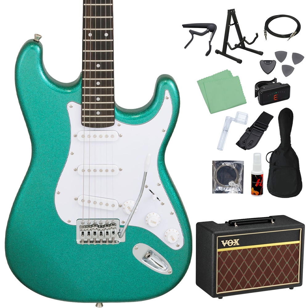 LEGEND レジェンド LST-Z GLGR / M GLBK エレキギター 初心者14点