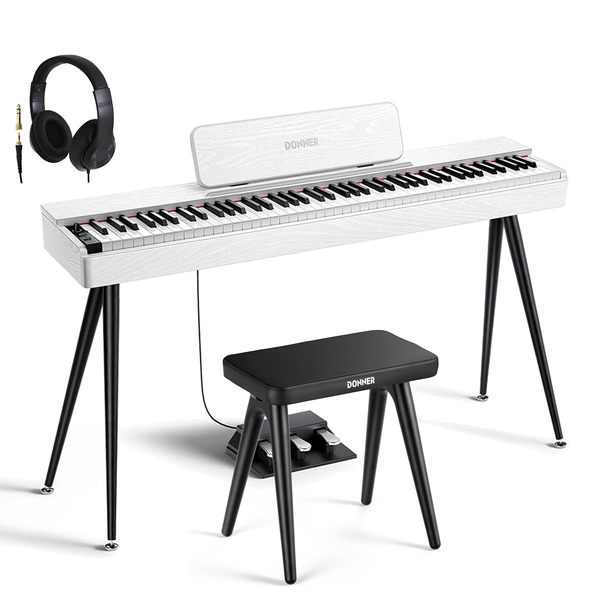 Donner ドナー 電子ピアノ ハンマーアクション 88鍵盤 OURA S100 BK/WH