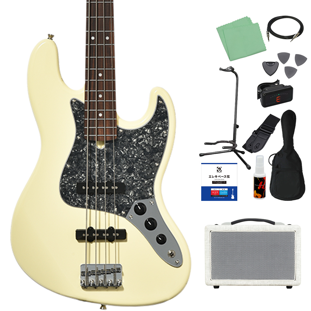 Bacchus バッカス BJB-1-RSM/R-BPPG ベース初心者12点セット 島村楽器で一番売れてるベースアンプ付 エレキベース ユニバースシリーズの画像
