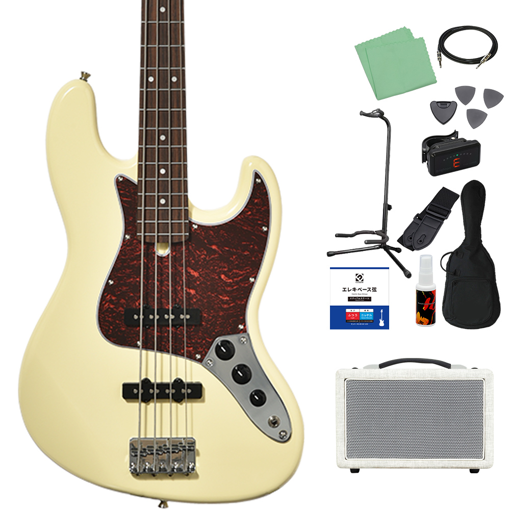 Bacchus バッカス BJB-1-RSM/R-TTPG ベース初心者12点セット 島村楽器で一番売れてるベースアンプ付 エレキベース ユニバースシリーズの画像