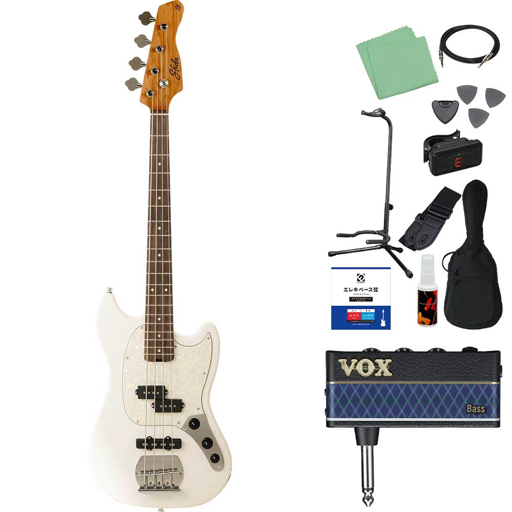 Sfida スフィーダ SJB-450 ベース初心者12点セット ヘッドホンアンプ付 ショートスケール ローステッドメイプルネック_4