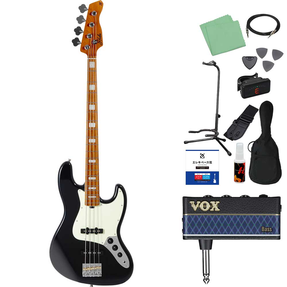 Sfida スフィーダ SJB-500 ベース初心者12点セット ヘッドホンアンプ付 ローステッドメイプルネック ジャズベースタイプの画像