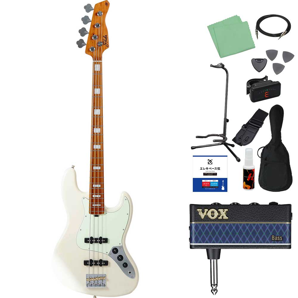 Sfida スフィーダ SJB-500 ベース初心者12点セット ヘッドホンアンプ付 ローステッドメイプルネック ジャズベースタイプの画像