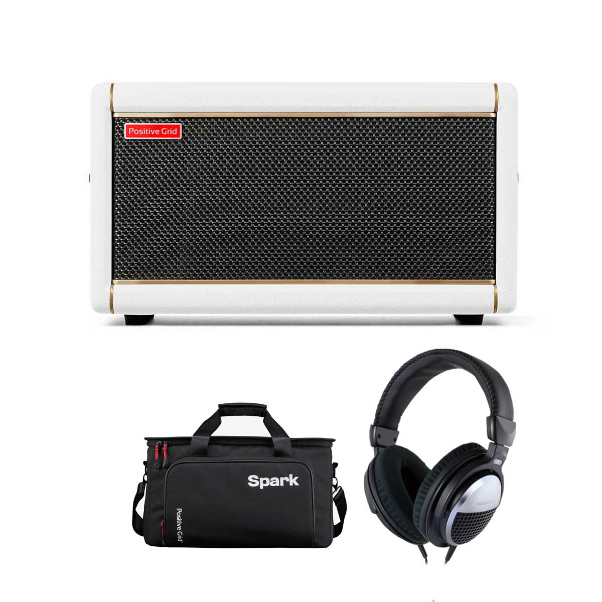 Positive Grid ポジティブグリッド Spark2 ヘッドホン＆専用ケース セット ギターアンプ ベース エレアコ対応 50W スパークの画像