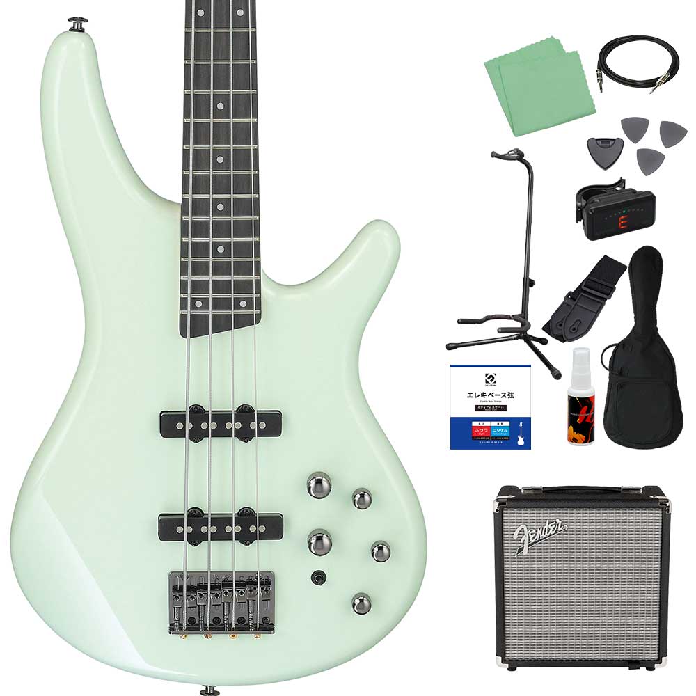 Ibanez アイバニーズ SR280E ベース初心者12点セット Fenderアンプ付 エレキベース 初心者向け アクティブ・パッシブ切り替えの画像