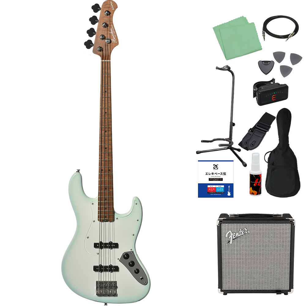 Bacchus バッカス WL4-STD/RSM ベース 初心者12点セット Fenderアンプ付 グローバルシリーズ ジャズべタイプ_27