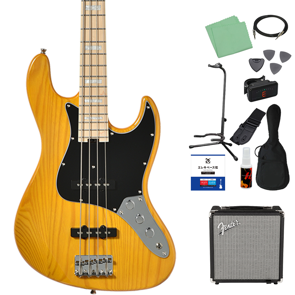 Bacchus（バッカス） WJB-750M-ASH ベース初心者12点セット Fender