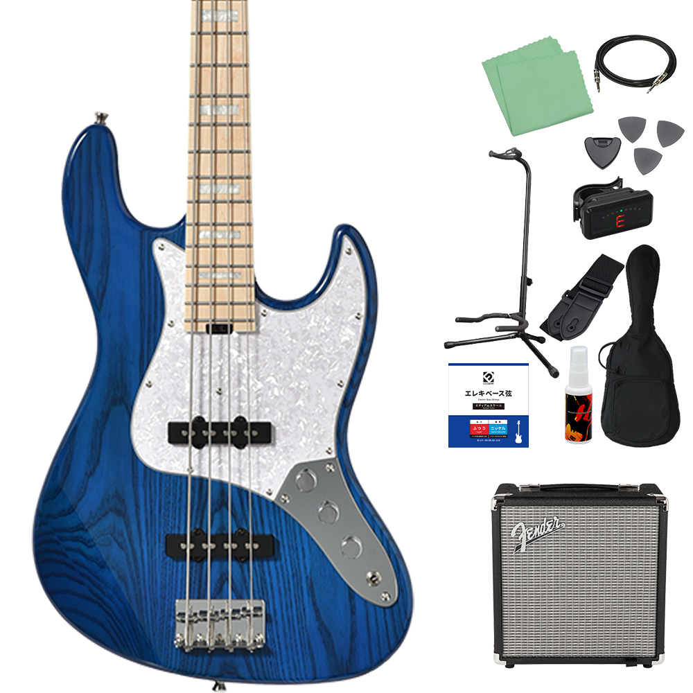 Bacchus（バッカス） WJB-750M-ASH ベース初心者12点セット Fender