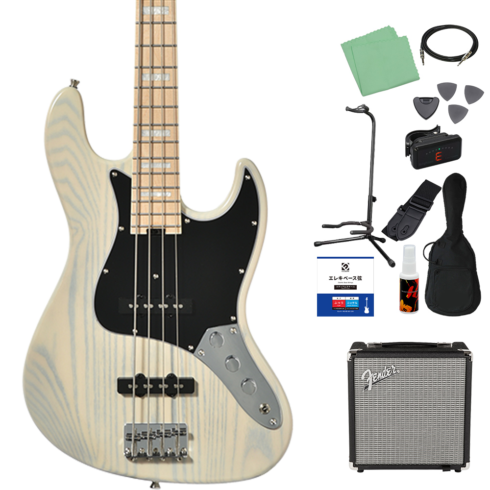 Bacchus エレキベース アンプ付 Bacchus（バッカス） WJB-750M-ASH ベース初心者12点セット Fender