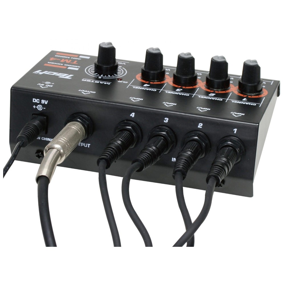 4チャンネルマイクロミキサーTech TM-4　新品！ Tech テック TM4 4CH マイクロミキサー 電池駆動可能 : 島村楽器Yahoo