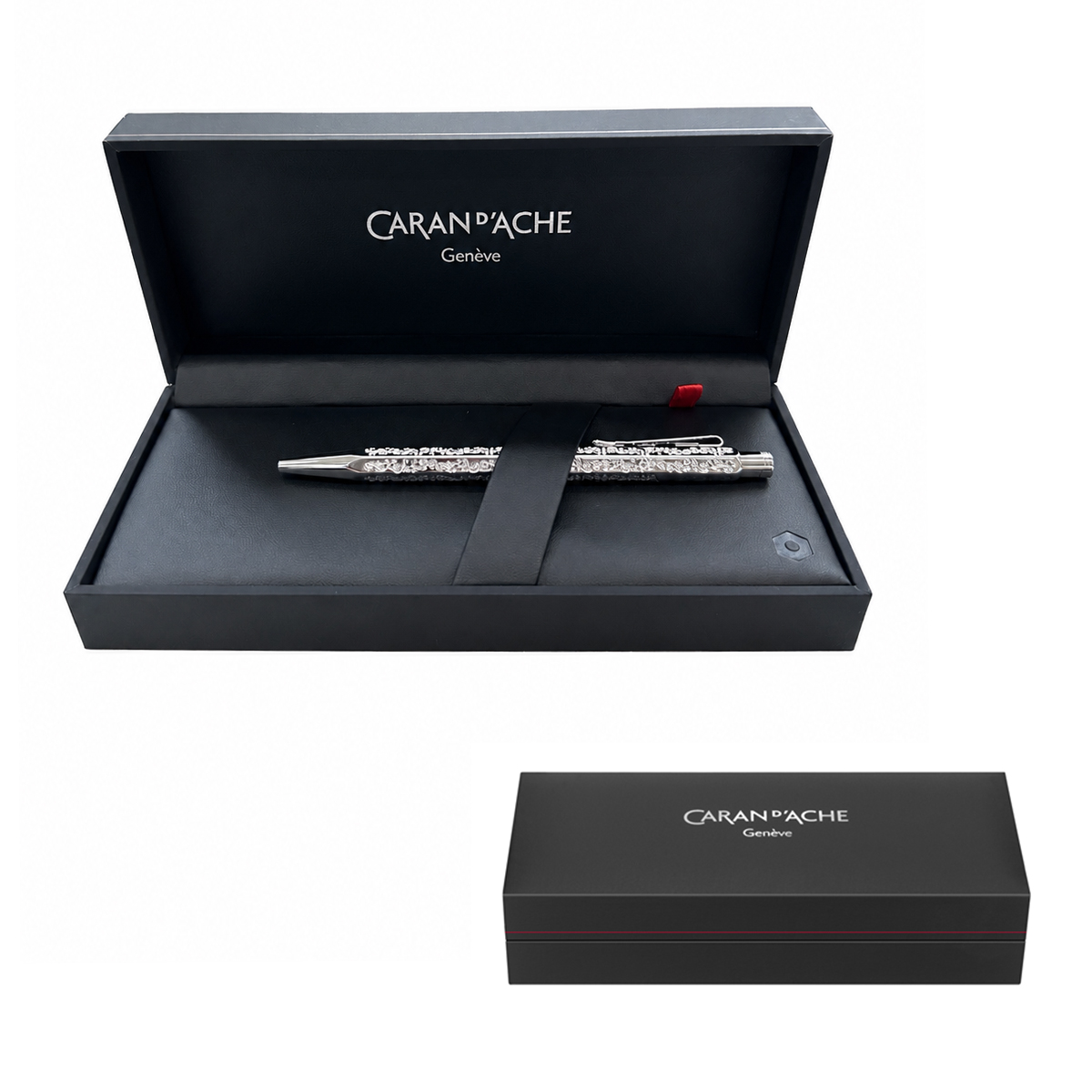 カランダッシュ CARAN D'ACHE 高級ボールペン シルバー JP0890-vct
