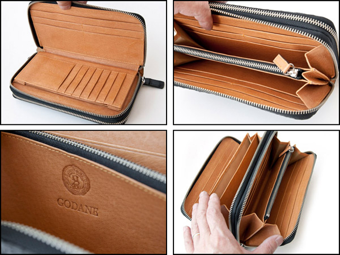 未使用品 GODANE ブラック 長財布 8056CP ワニ革 財布 メンズ 長財布 GODANE spcw8056 カイマン クロコ