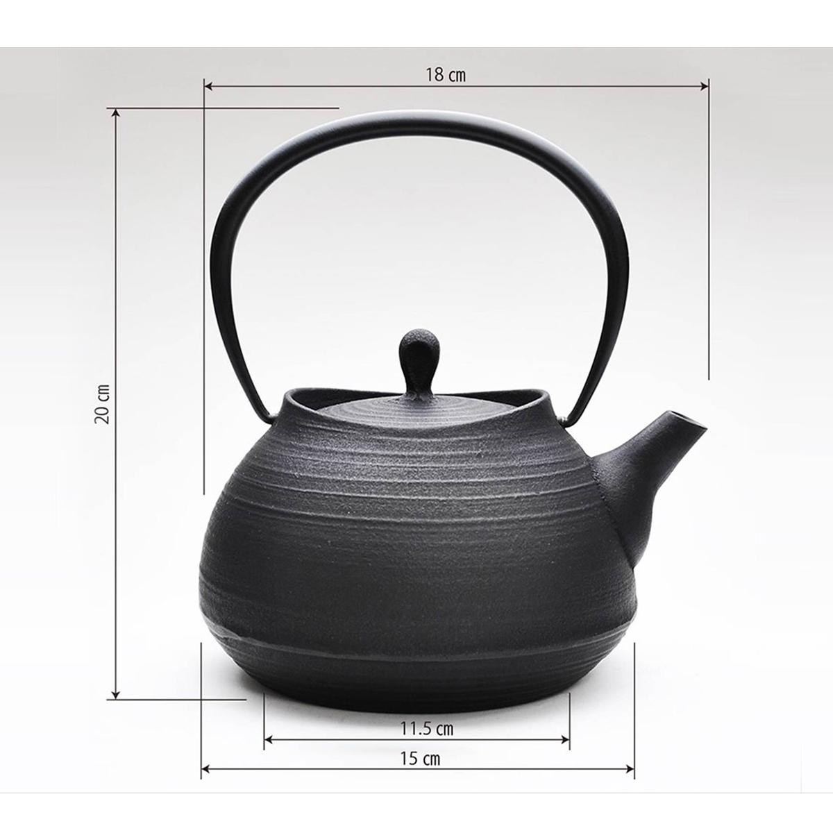 IH対応 ／ 南部鉄器 鉄瓶 壱鋳堂 刷毛目 1.0L 南部鉄瓶 伝統工芸品