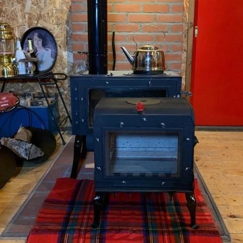 ミニ 薪スーブ ”ROSE” 脚なし 角型 ウッドストーブ キャンプ