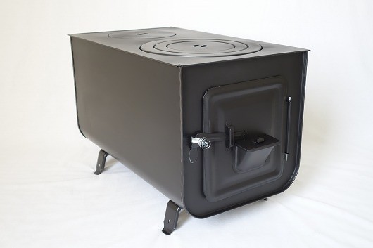 新保製作所 薪ストーブ 角型 ガードなし ウッドストーブ キャンプ