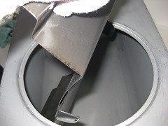 角型薪ストーブ火止め交換