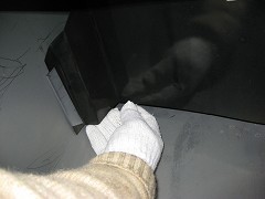 角型薪ストーブ火止め交換