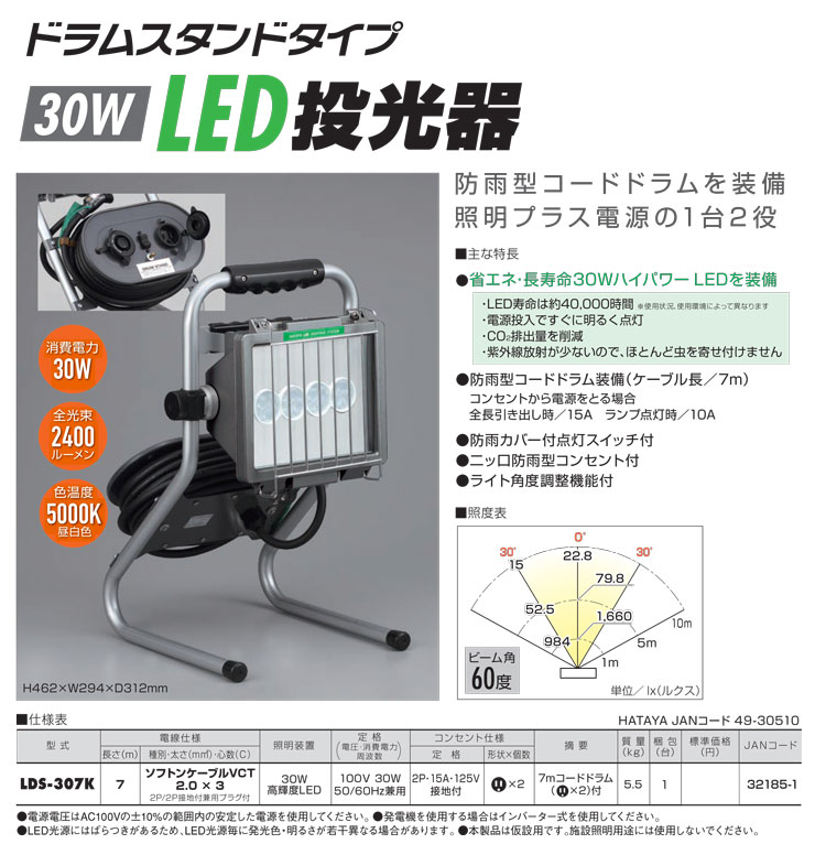HATAYA 30W LED照明 LDS-307K