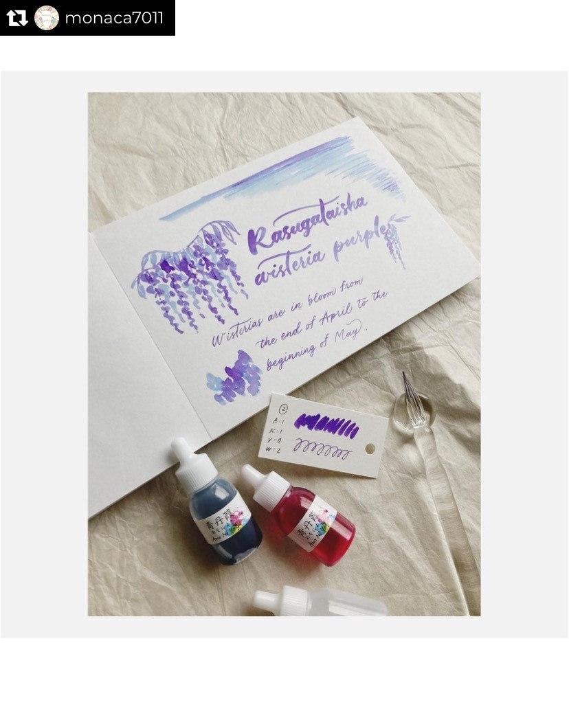 奈良まほろばインク 丹葭（あを に よし)インクセット インク ブレンド