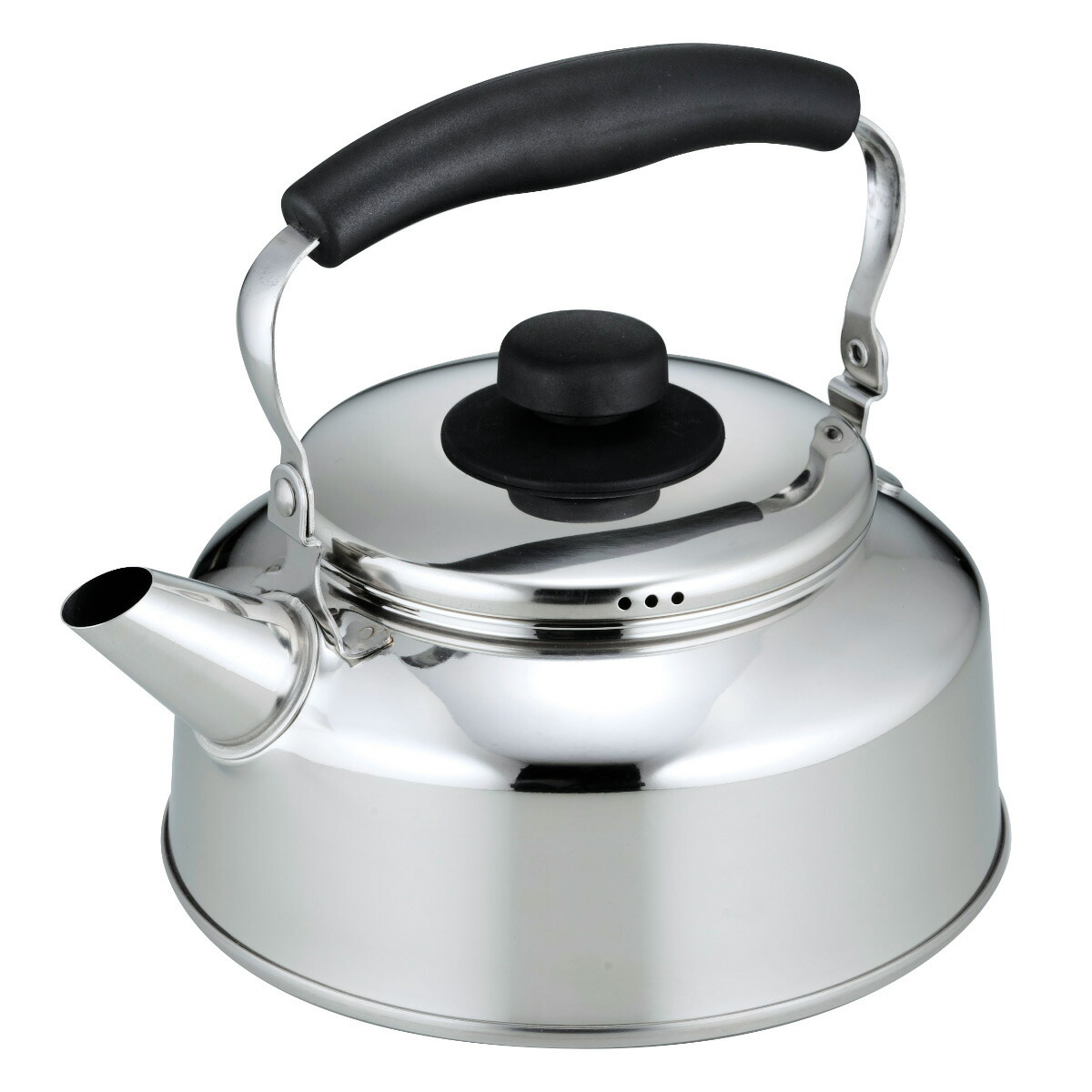 洗いやすくなった広口 ケトル 2.6L 日本製 ステンレス やかん