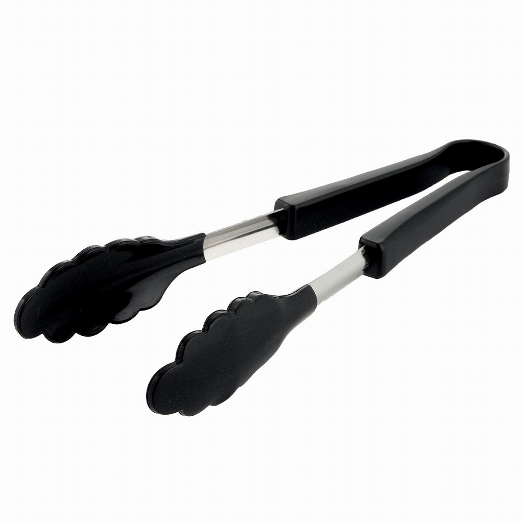 下村企販 シリコン キッチントング ブラック 日本製 サラダ パスタ