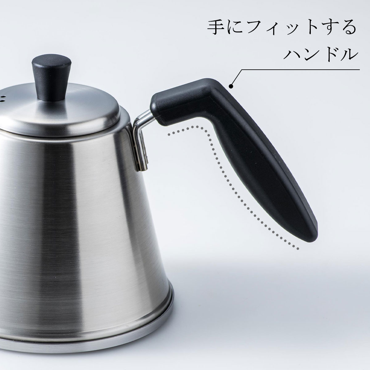 珈琲考具 ドリップポット ITTEKI Pro フタ付き 直火 IH対応 700ml 細口