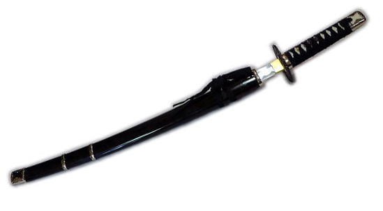 侠客刀 黒鞘（1本差・やくざ刀）No，25 全長74cm【踊り